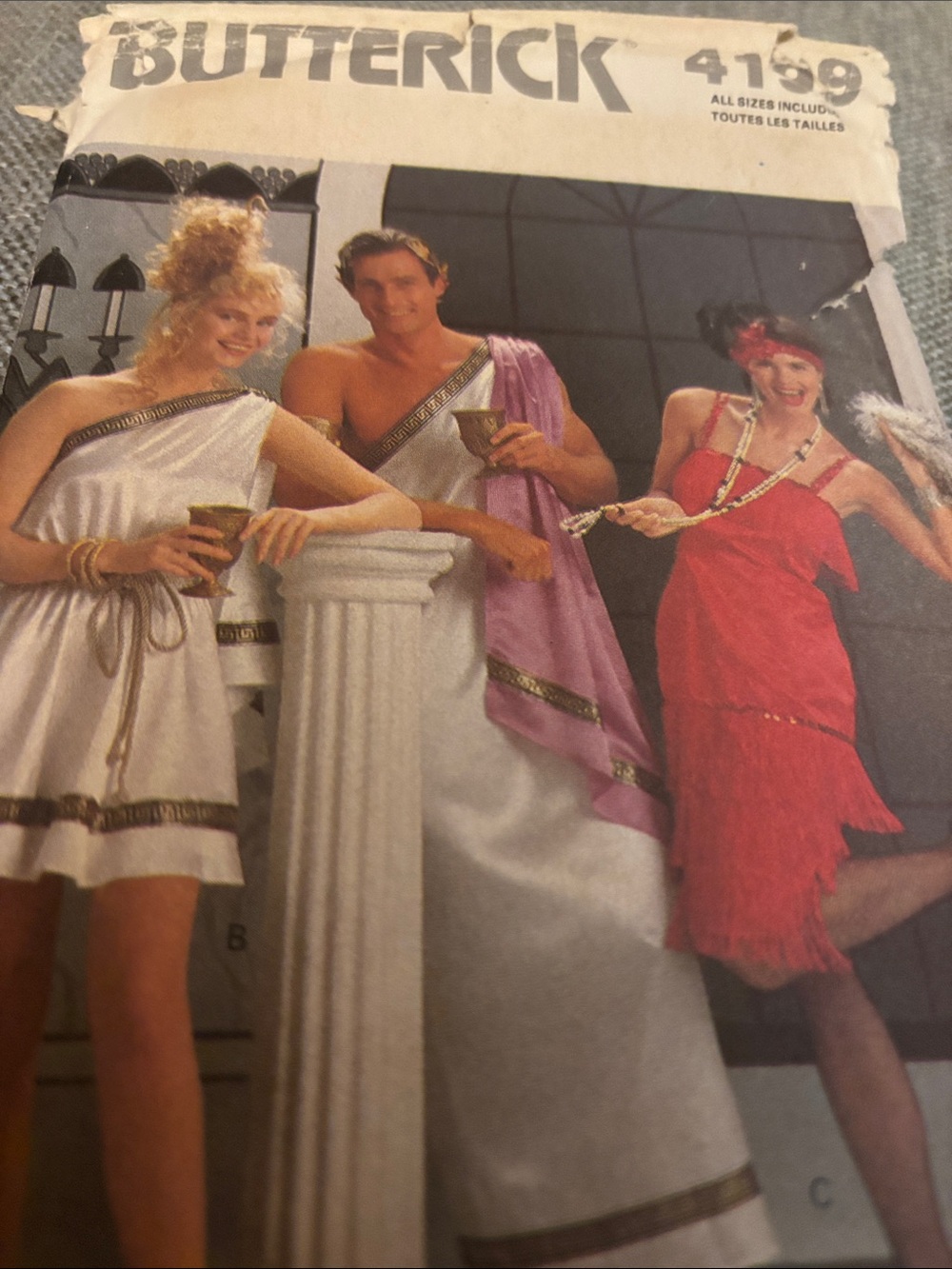 Vintage Butterick 4199 Adult's Flapper & Togas Pattern - Sizes XS-L